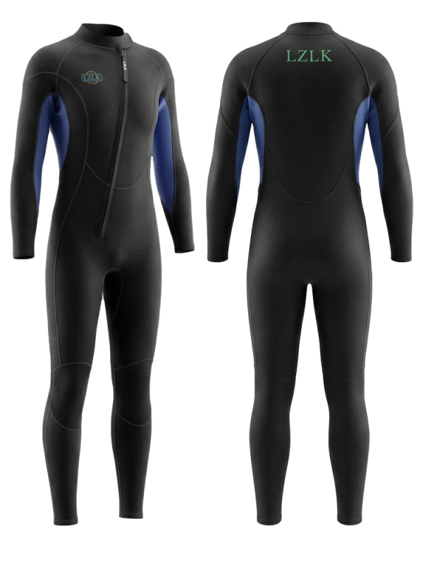 Muški 3 mm jednodijelni wetsuit za ronjenje, snorkeling i plivanje — toplinska zaštita, zaštita od sunca, zaštita od meduza