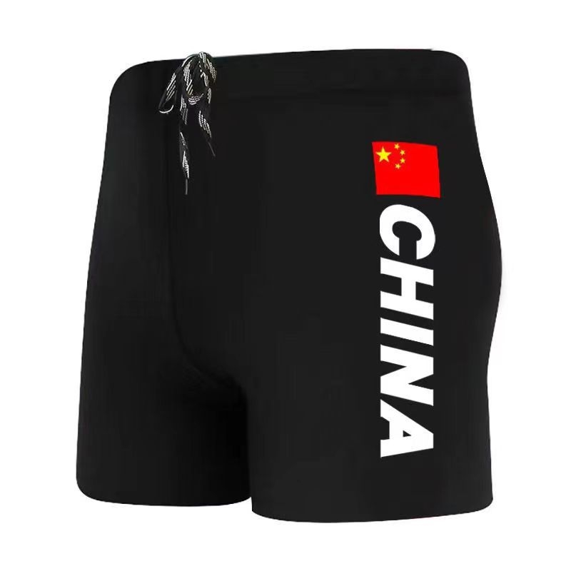 Muške kupaće šorceve, boxer stil, za more i plažu, poliester