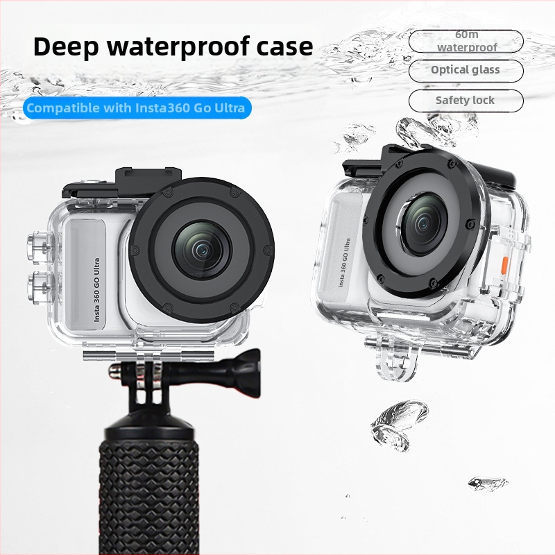 Prozirni vodootporni kućište za Insta360 GO Ultra – zaštitno kućište s kompletom dodatne opreme za ronjenje do 60 m