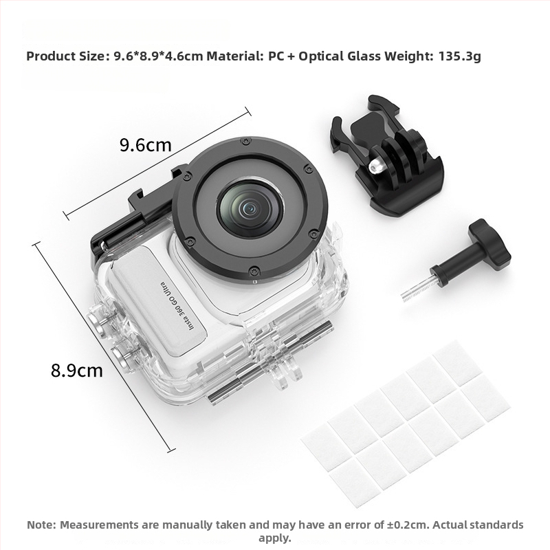 Prozirni vodootporni kućište za Insta360 GO Ultra – zaštitno kućište s kompletom dodatne opreme za ronjenje do 60 m