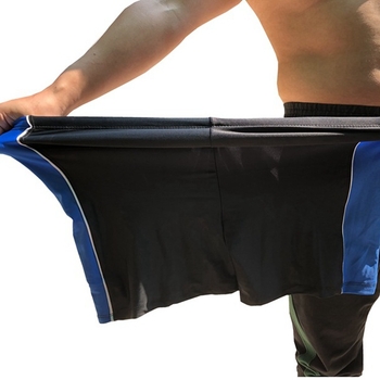 Muške kupaće gaće u plus veličini, vrlo širokog kroja, boxer stil, poliester