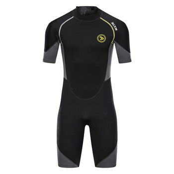 ZCCO 1,5 mm muški jednodijelni wetsuit s kratkim rukavima, zaštita od sunca, održava toplinu, za surfanje i duboko ronjenje, debeli snorklaški kostim, veličine M-L