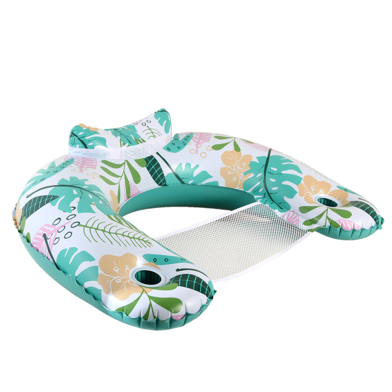 Φουσκωτή PVC καθιστική πλατφόρμα για ενήλικες, πτυσσόμενη εξωτερική ξαπλώστρα για παιχνίδια στο νερό