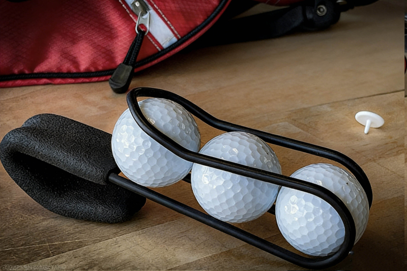 Držač golf loptičica s automatskim otvaranjem i zatvaranjem klipa – prijenosni dodatak za torbu za golf