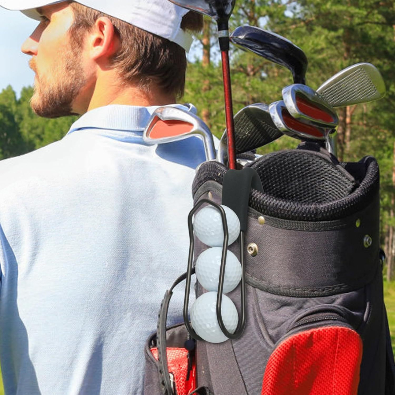 Držač golf loptičica s automatskim otvaranjem i zatvaranjem klipa – prijenosni dodatak za torbu za golf