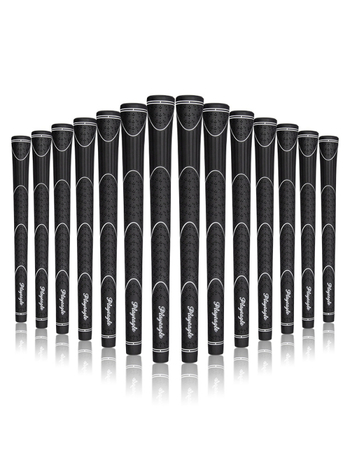 Gumeni grip za golf palice za željezne i drvene palice, protuklizni, apsorpcija udara, potpuno gumeni, unisex, crna