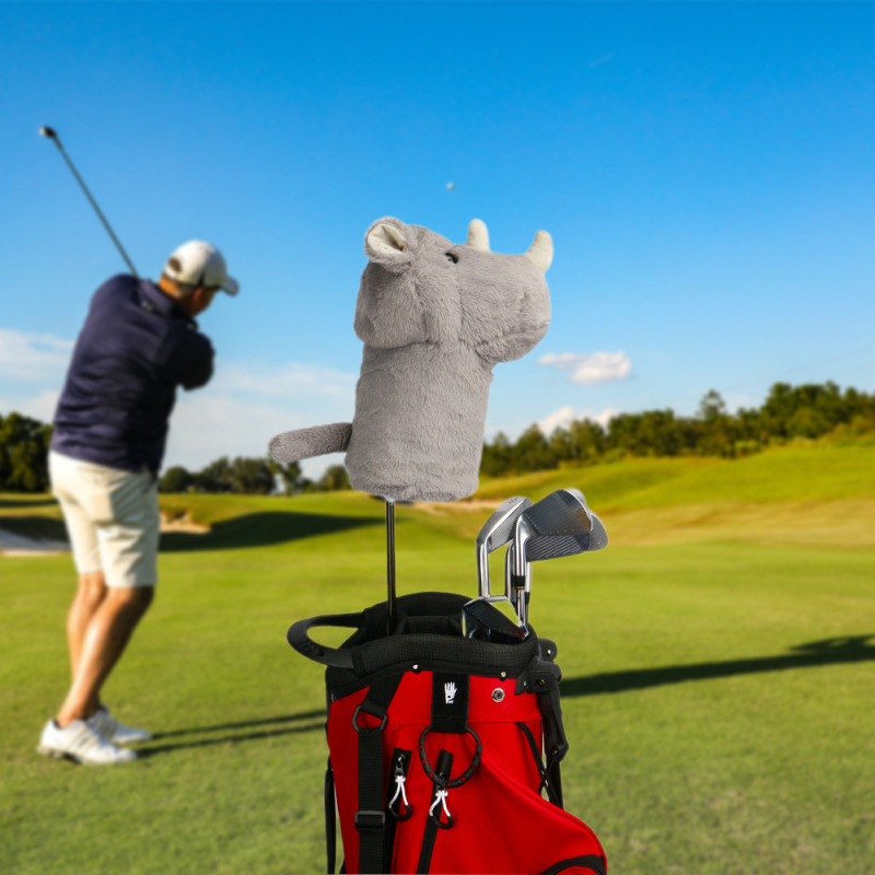 Nova plišna kapa za golf – crtani nosorog, prilagođeni zaštitnik za driver