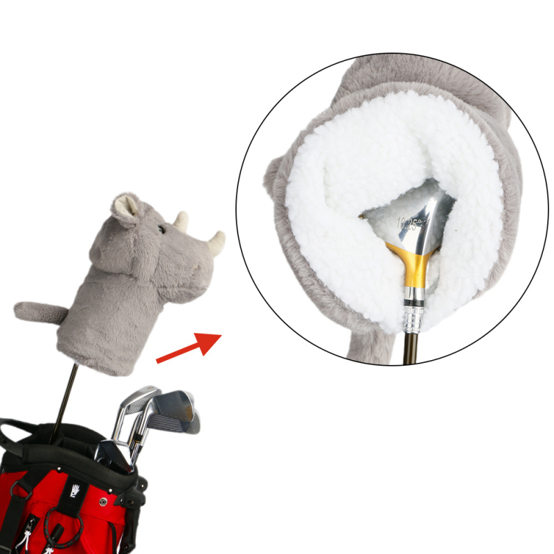Nova plišna kapa za golf – crtani nosorog, prilagođeni zaštitnik za driver