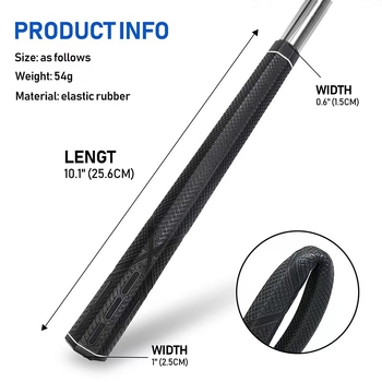 Šesterokutni gumeni grip za golf – set za zamjenu gripova za golf klubove i putter