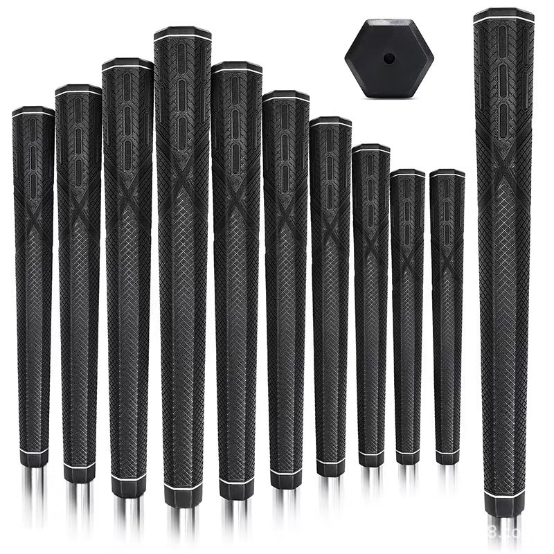 Šesterokutni gumeni grip za golf – set za zamjenu gripova za golf klubove i putter