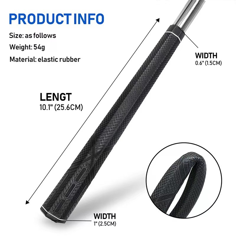 Šesterokutni gumeni grip za golf – set za zamjenu gripova za golf klubove i putter