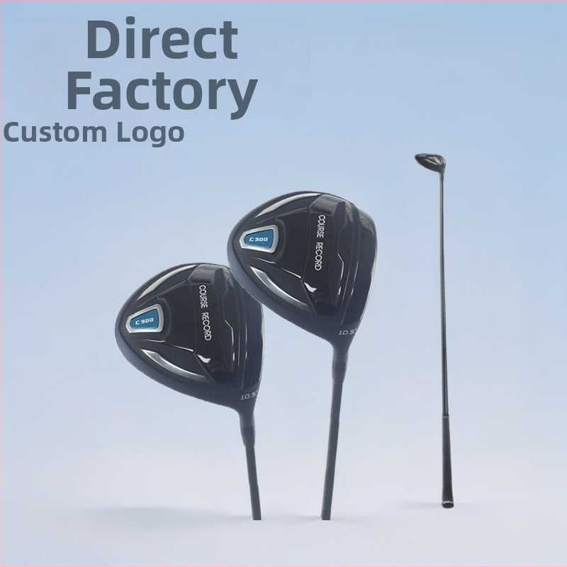 Golfový driver s vlastným logom, pravák, hliníková hlava, drevený shaft