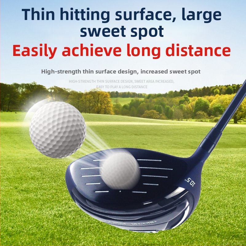 Golfový driver s vlastným logom, pravák, hliníková hlava, drevený shaft