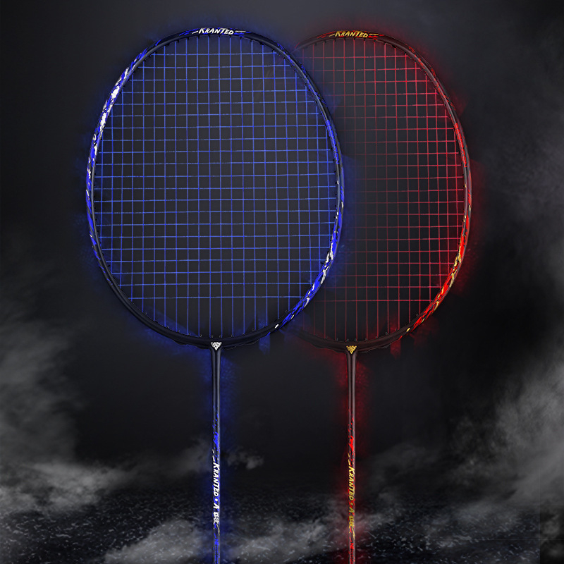 Raketa za badminton od karbonskih vlakana, ultra lagana, okvir box dizajn, za trening i natjecanja, stabilan napad