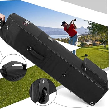 Golf putna torba s kotačićima, jednostruka sklopiva najlon torba za prijevoz palica