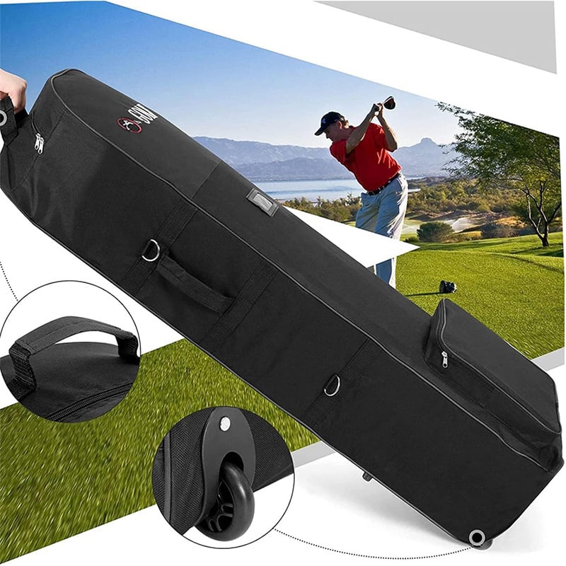 Golf putna torba s kotačićima, jednostruka sklopiva najlon torba za prijevoz palica