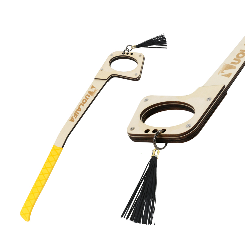 DUOLAIFA Дървен обучител за замах по голф за начинаещи – подобрява ритъм и разстояние