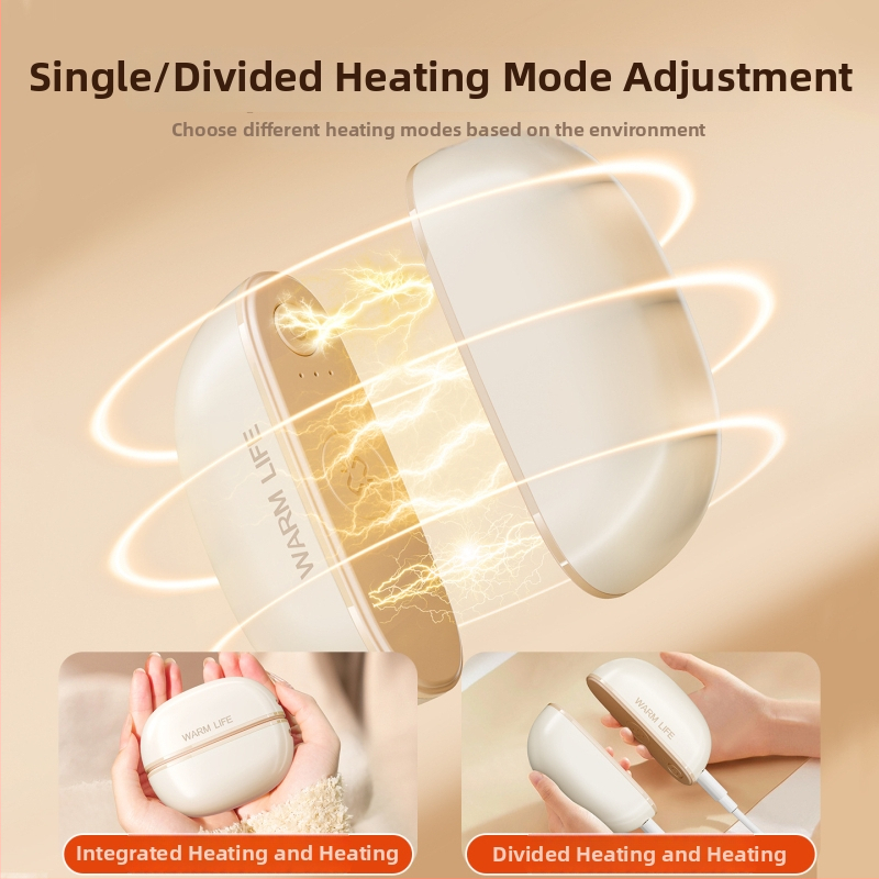 Νέος μαγνητικός ηλεκτρικός θερμαντήρας χεριών — δύο σε ένα, φορητή εξωτερική συσκευή θέρμανσης, επαναφορτιζόμενη θερμαντική επιφάνεια