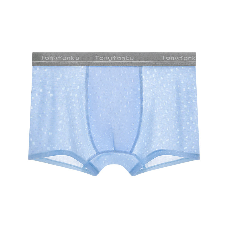 Tong Fanku boxerice za dječake od Ice Silk – prozračne, antibakterijske, bezšivne, srednji pojas, jednobojne