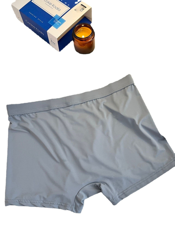 Muške bokserice Mulberry Silk Energy, srednji pojas, uzorak pčelinje saće, antibakterijske, Ice Silk, prozračne, bez vidljivih linija, velike veličine, u poklon kutiji