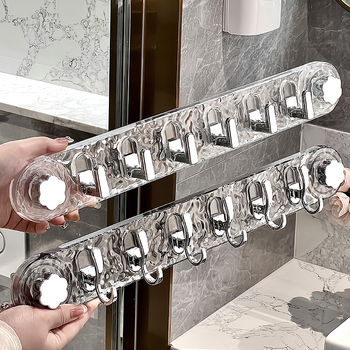 Ισχυρή κρεμάστρα πόρτας με βεντούζα, χωρίς τρύπες, κατάλληλη για υπνοδωμάτιο, μπάνιο και είσοδο· για ρούχα και κλειδιά