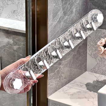 Ισχυρή κρεμάστρα πόρτας με βεντούζα, χωρίς τρύπες, κατάλληλη για υπνοδωμάτιο, μπάνιο και είσοδο· για ρούχα και κλειδιά