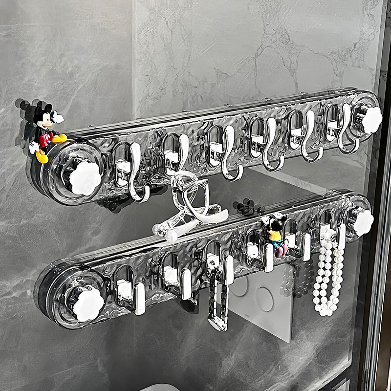 Ισχυρή κρεμάστρα πόρτας με βεντούζα, χωρίς τρύπες, κατάλληλη για υπνοδωμάτιο, μπάνιο και είσοδο· για ρούχα και κλειδιά