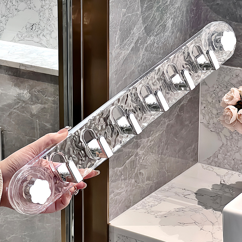 Ισχυρή κρεμάστρα πόρτας με βεντούζα, χωρίς τρύπες, κατάλληλη για υπνοδωμάτιο, μπάνιο και είσοδο· για ρούχα και κλειδιά