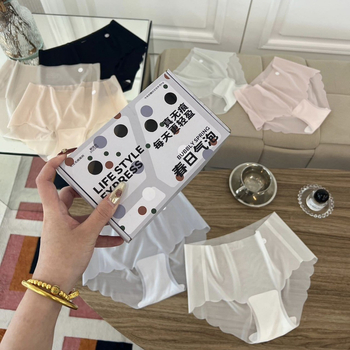 Nova Ice Silk kutija sedmeročlani set ženskog joga donjeg rublja, bezšivno, prozračno, brzo sušeći, Peach-Hip dizajn