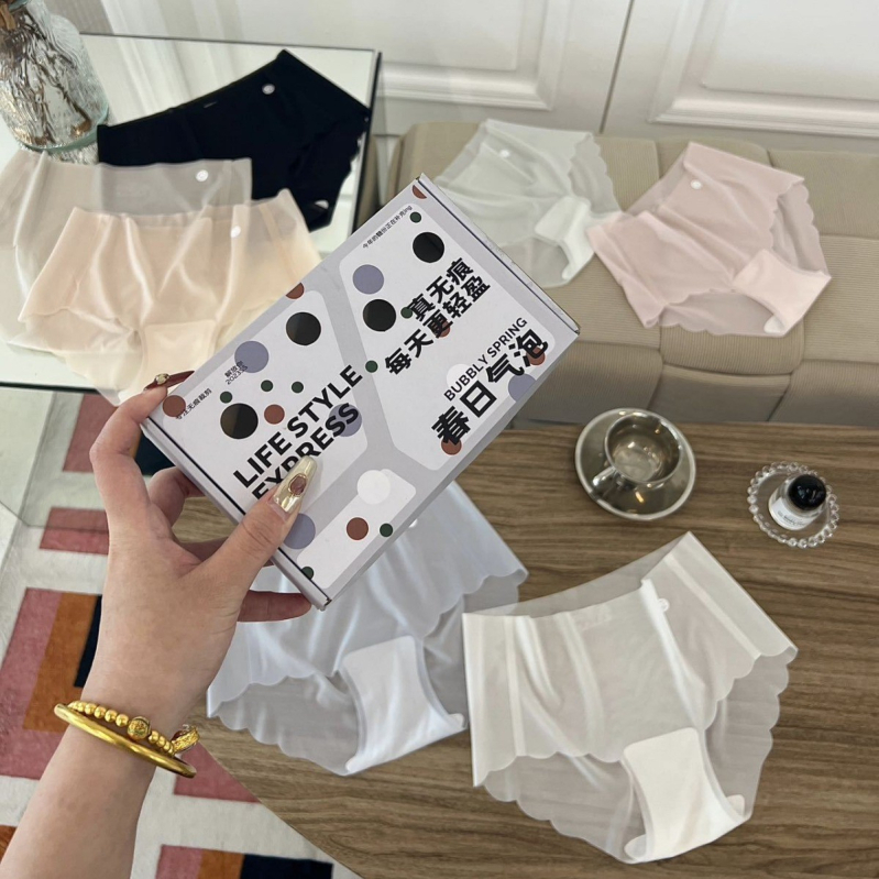 Nova Ice Silk kutija sedmeročlani set ženskog joga donjeg rublja, bezšivno, prozračno, brzo sušeći, Peach-Hip dizajn