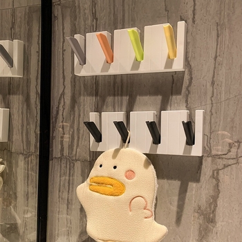 Nordijski minimalistički sklopivi vješalica s četiri pretinca za kapute, šešire, torbe i ključeve