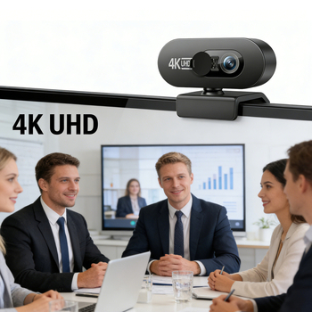 UHD 4K autofokusna web kamera s ugrađenim mikrofonom i poklopcem za privatnost