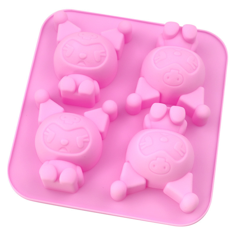 Kuromi set od 4 silikonskih modlica za torte, kruh i ručno izrađene sapune s eteričnim uljem