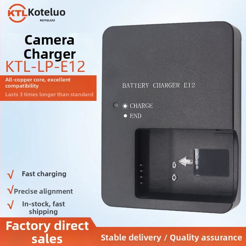 DSLR digitálny fotoaparát nabíjač s prenosnou nabíjacou stanicou pre batérie LP-E12 LC-E12