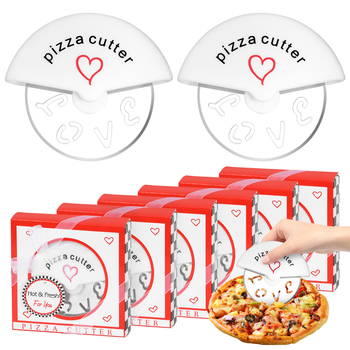 Cuțit pentru pizza din oțel inoxidabil, în formă de inimă, multifuncțional pentru coacere