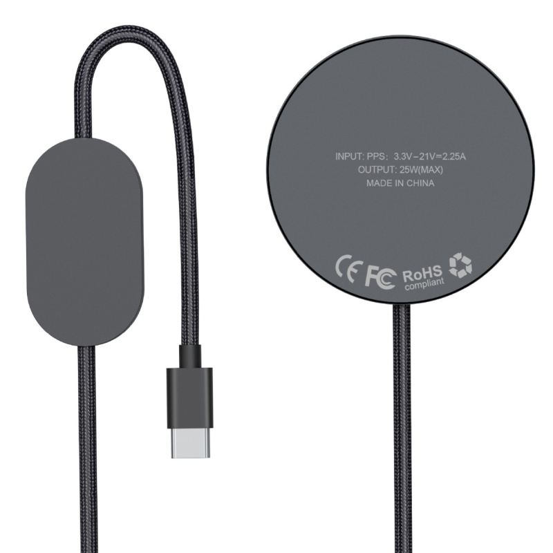 Qi2.2 Μαγνητικός Ασύρματος Γρήγορος Φορτιστής 25W για Κινητά Τηλέφωνα και Ακουστικά, Συμβατός με Apple iPhone 17