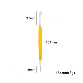 Εργαλείο φοντάν με βελόνα εξαερισμού και χρωματισμένες χάντρες για διακόσμηση τούρτας, ζαχαροπλαστική DIY