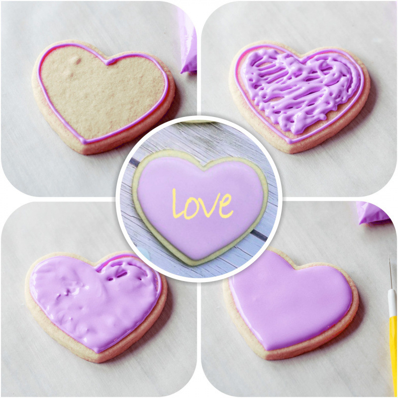 Εργαλείο φοντάν με βελόνα εξαερισμού και χρωματισμένες χάντρες για διακόσμηση τούρτας, ζαχαροπλαστική DIY