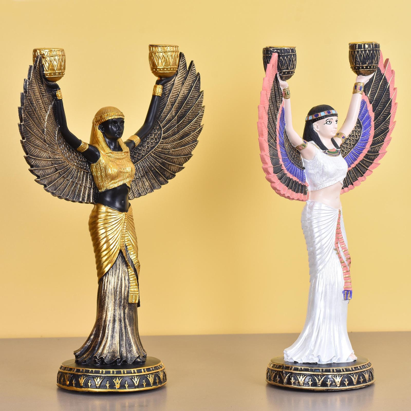 Isis statue u europskom stilu – dekorativni dodatak za dom, pogodna za dnevni boravak, vitrinu za vino i hodnik.