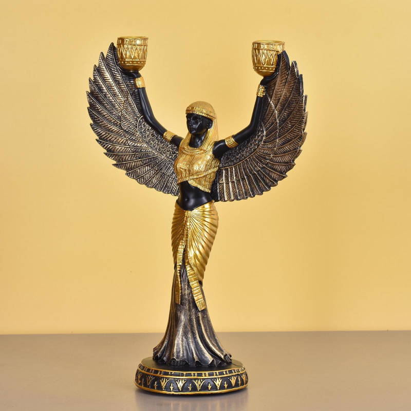 Isis statue u europskom stilu – dekorativni dodatak za dom, pogodna za dnevni boravak, vitrinu za vino i hodnik.