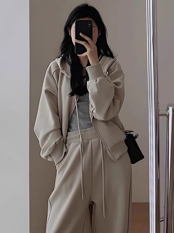 Plus-size ženski dvodijelni Salt-Style set, Tea stil, rana jesen 2026