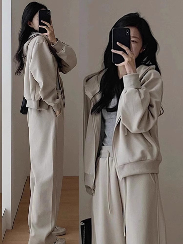 Plus-size ženski dvodijelni Salt-Style set, Tea stil, rana jesen 2026