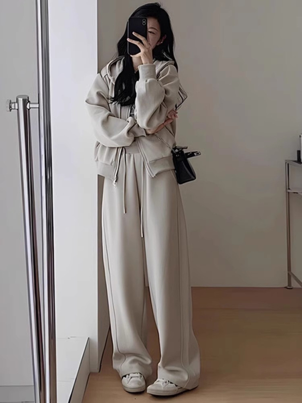 Plus-size ženski dvodijelni Salt-Style set, Tea stil, rana jesen 2026