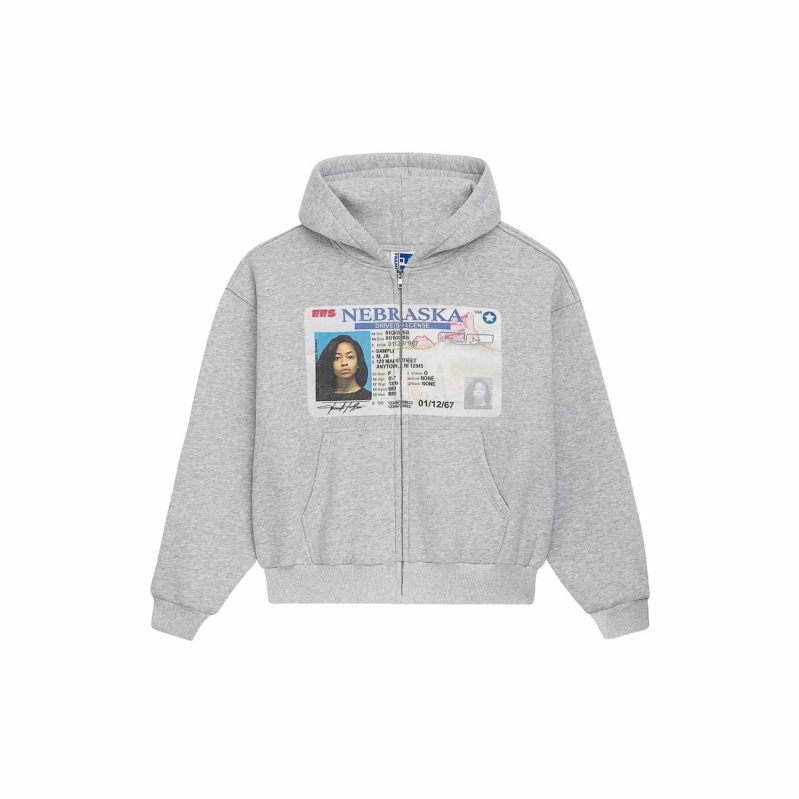 Hoodie na zip s kapuljom, dugi rukavi, ulični hipster stil, anime uzorak, Y2K retro