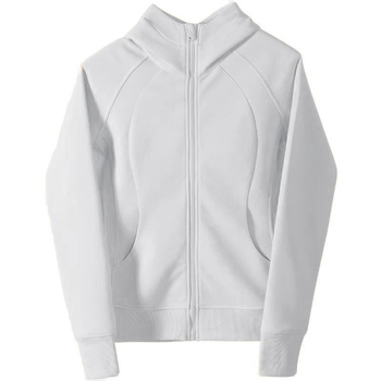 Ženski sivi hoodie s kapuljom, američkog stila, casual gornji dio, kardigan, slim fit