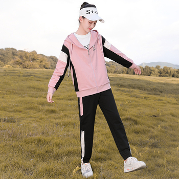 218321 Jesenski casual sportski set za djevojčice, dva dijela, korejskog stila
