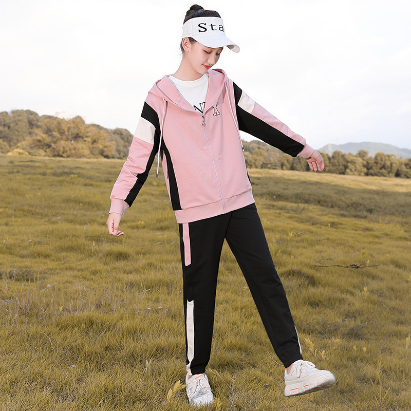 218321 Jesenski casual sportski set za djevojčice, dva dijela, korejskog stila