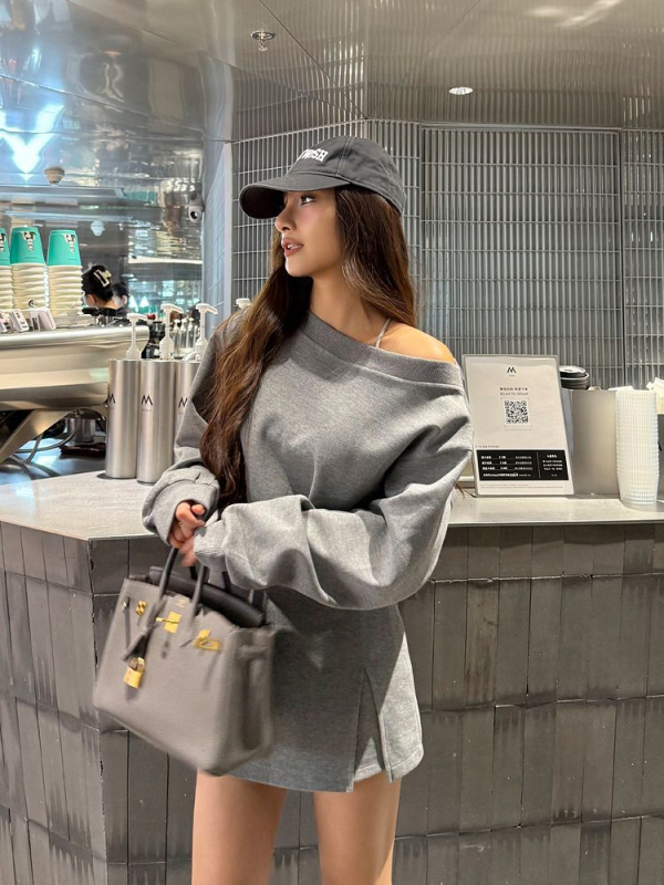 Ženski dvodijelni set u američkom retro stilu, casual: top bez ramena i midi suknja
