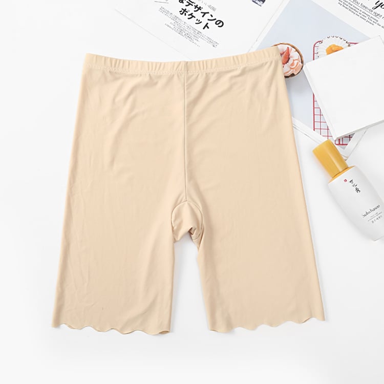 Ljeto, plus veličina: šorcevi za sigurnost s visokim strukom od ice silk s ugrađenom podstavom – elastični, prozračni, univerzalni bazni leggings za žene