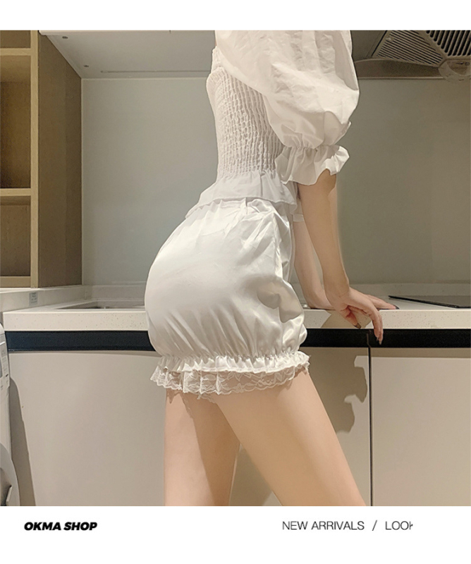 Ženski lagani ljetni capri bloomers, prozračni mikro-elastični, široka silueta
